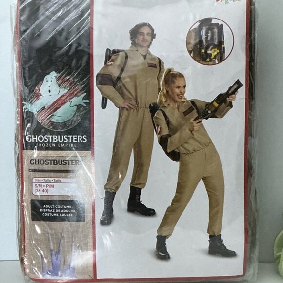 Ghostbusters Costume Inflatable Proton Backpack and Wand Adult Unisex S/M 38-40 - Picture 2 of 16